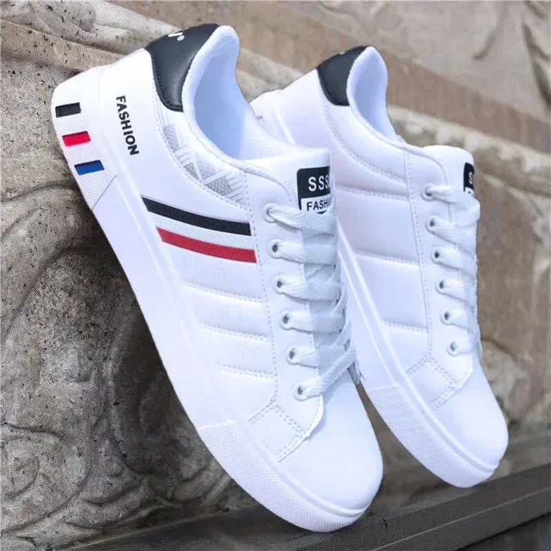 Sneakers Homme Blanc avec Design Moderne et Casual – Élégance et Confort - Justyol