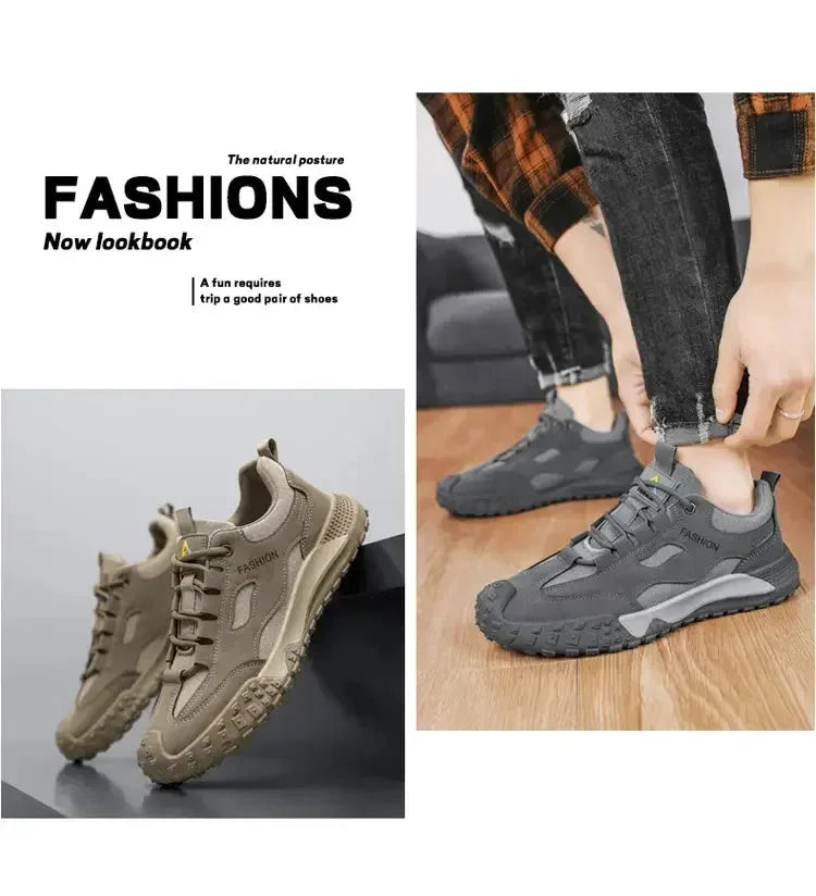 Chaussures Homme Respirantes et Légères – Baskets Casual et Outils, Chaussures de Travail et de Loisirs, Modèle 2025 - Justyol