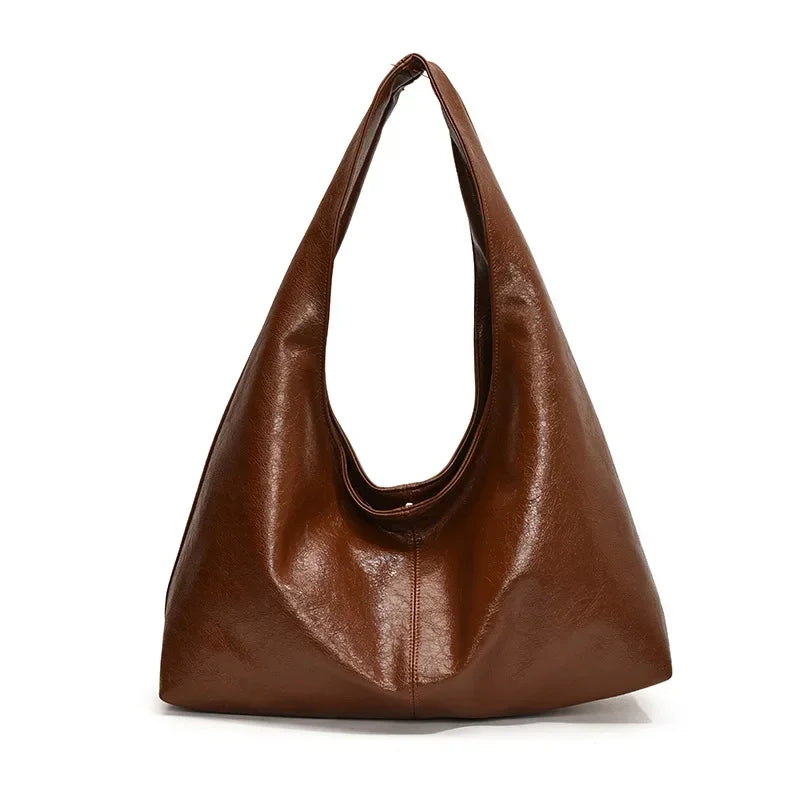 Sac à Main Femme Grand Modèle Hobo – Sac Bandoulière en Cuir Souple
