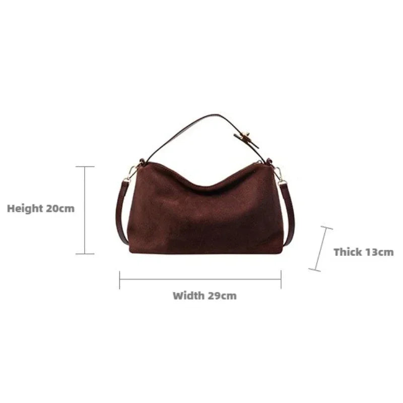 Sac à Main Femme Grande Capacité Rétro – Sac Bandoulière et Tote 2025, Sac à Épaule Texturé Mat et Élégant