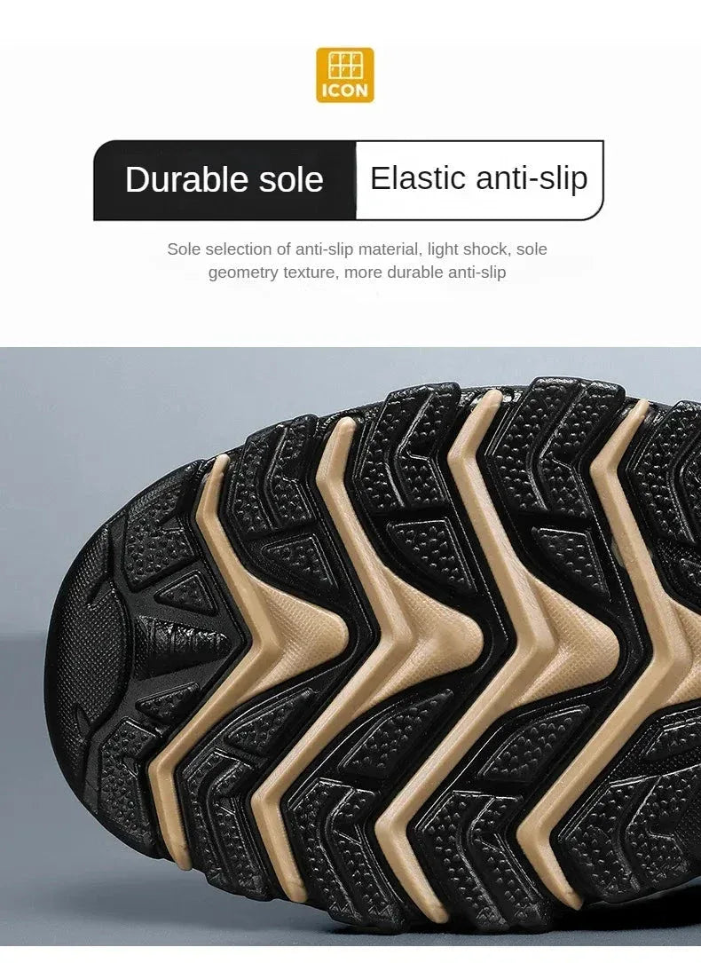 Chaussures de Randonnée Homme – Sneakers Respirantes et Légères, Chaussures de Marche Extérieures pour l’Été, Confort et Stabilité - Justyol