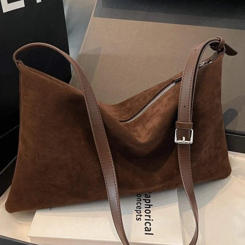 Sac à Main Femme Grande Capacité Rétro – Sac Bandoulière et Tote 2025, Sac à Épaule Texturé Mat et Élégant