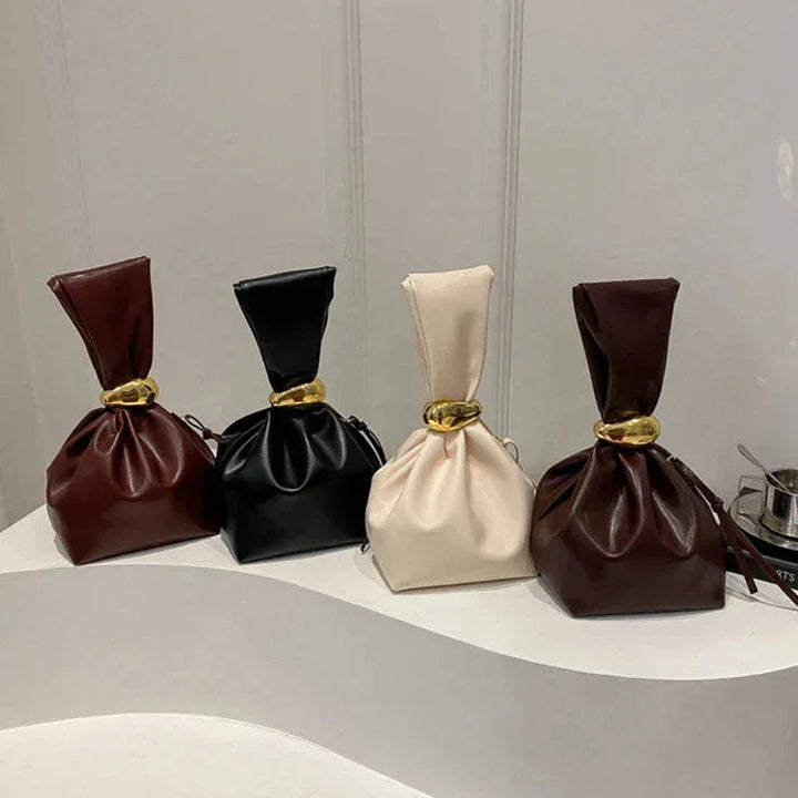 Petit Sac Sous l'Aisselle Femme – Sac Plissé en Cuir PU, Sac à Bandoulière Rétro Élégant, Sac à Main Mode