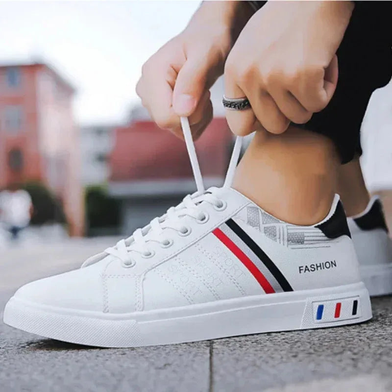 Sneakers Homme Blanc avec Design Moderne et Casual – Élégance et Confort - Justyol