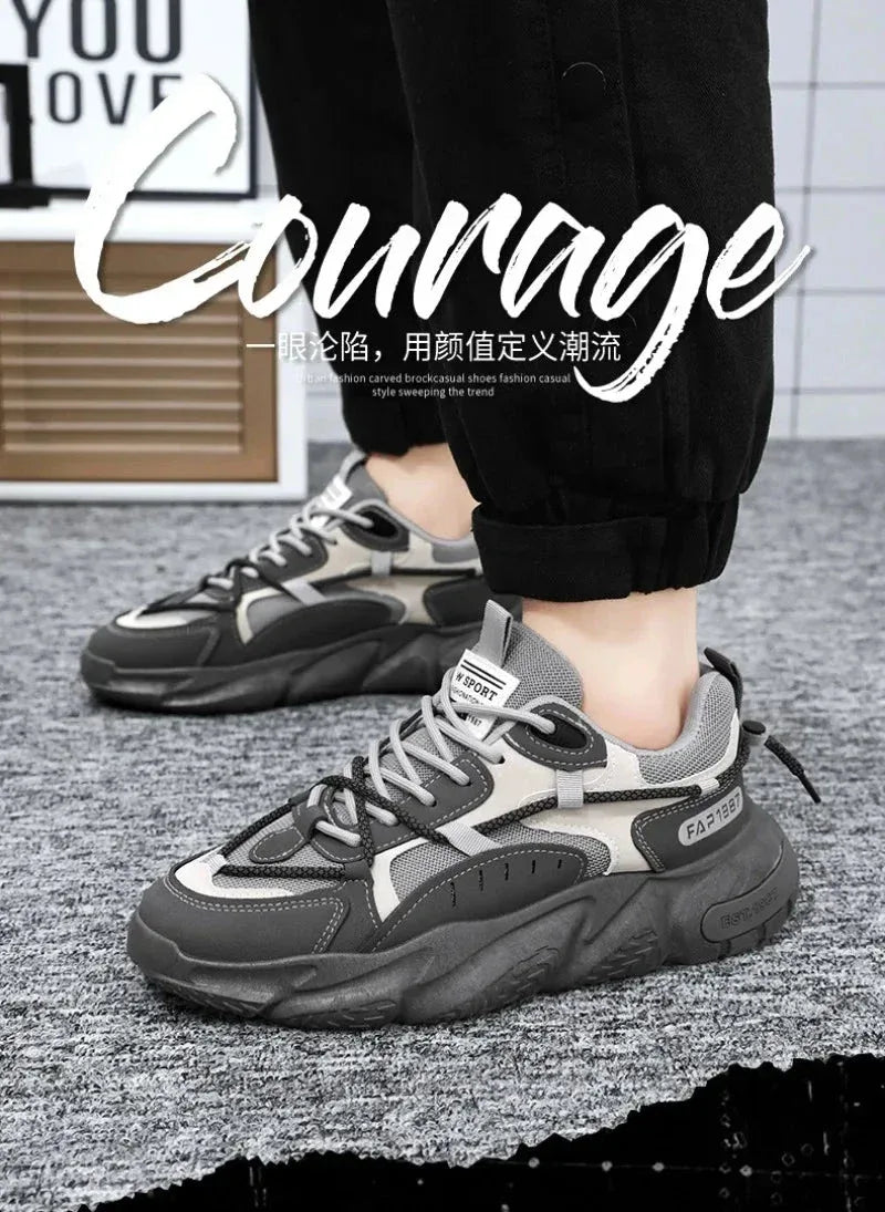 Chaussure Sportive Homme Pratique et Confortable avec Talon Élevé Antidérapant - Justyol