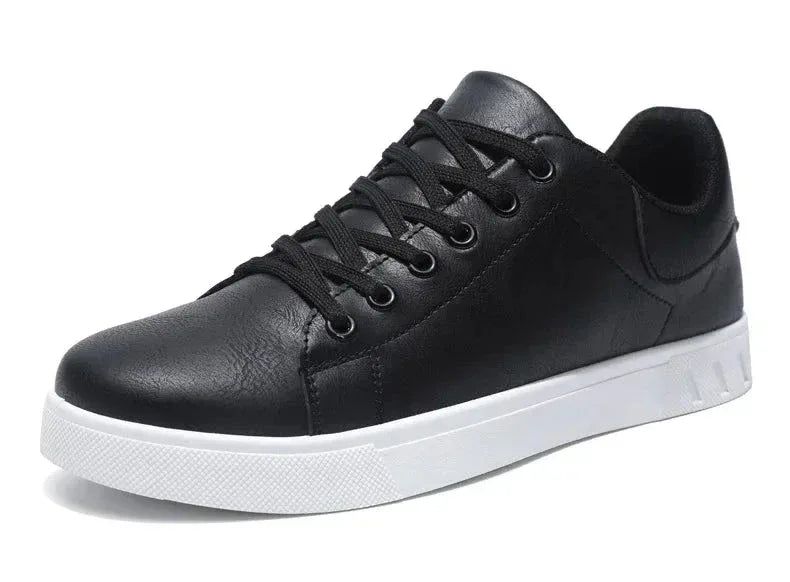 Chaussures Homme en Cuir Classiques – Baskets à Semelle Épaisse, Chaussures de Marche Tendances et Confortables - Justyol
