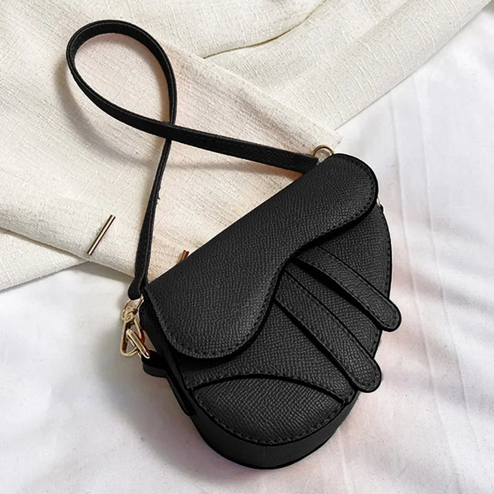 Sac à Main Femme Mini Selle – Sac Bandoulière Tendance avec Fermeture à Boucle et Zip