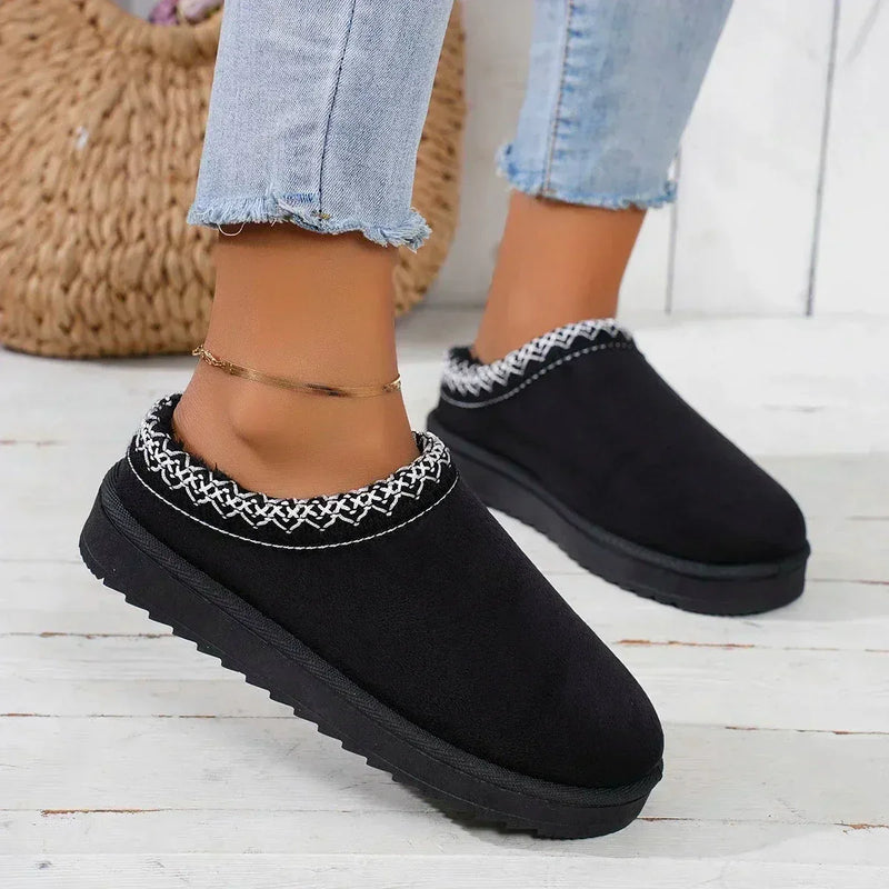 Chaussure Femme Hiver avec Doublure en Fourrure – Pratique et Confortable