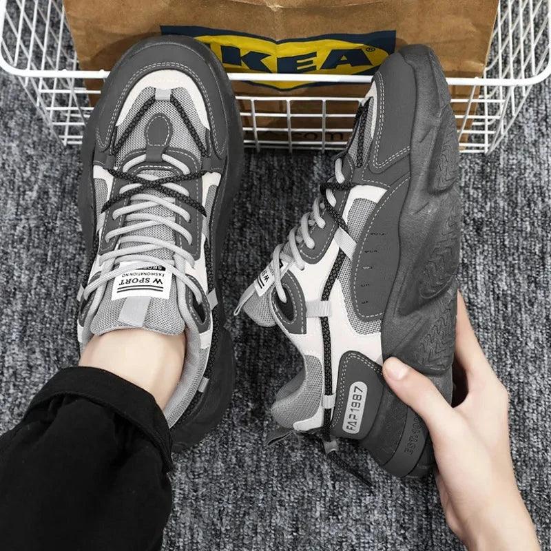 Chaussure Sportive Homme Pratique et Confortable avec Talon Élevé Antidérapant
