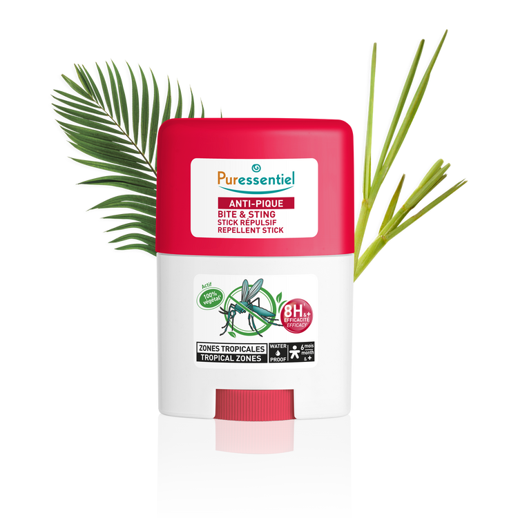 ستيك PURESSENTIEL Anti-Pique الطارد للبعوض والحشرات المقاوم للماء بحماية تصل إلى 8.5 ساعات – 20 مل