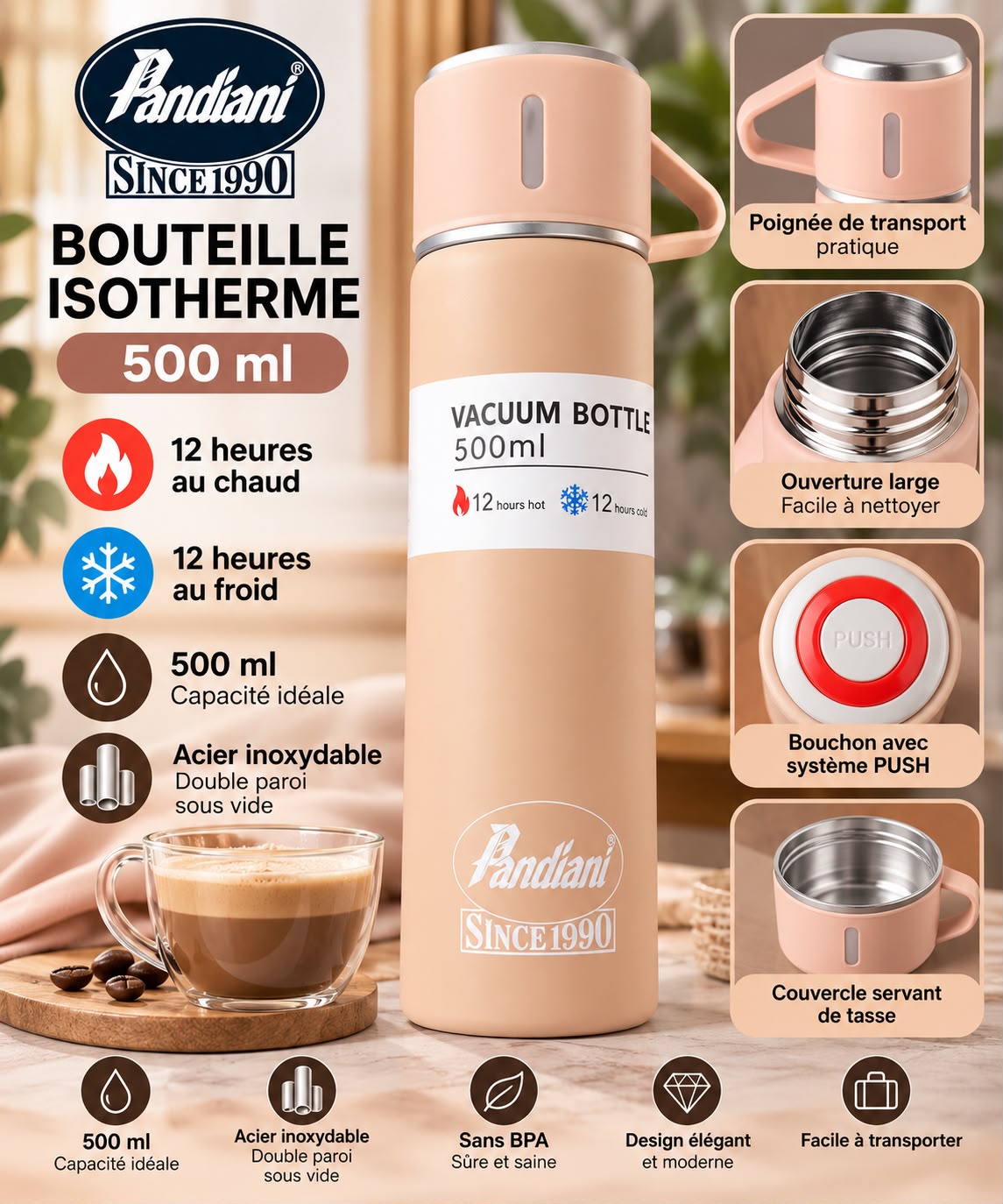 thermose inox pandiani 500ml