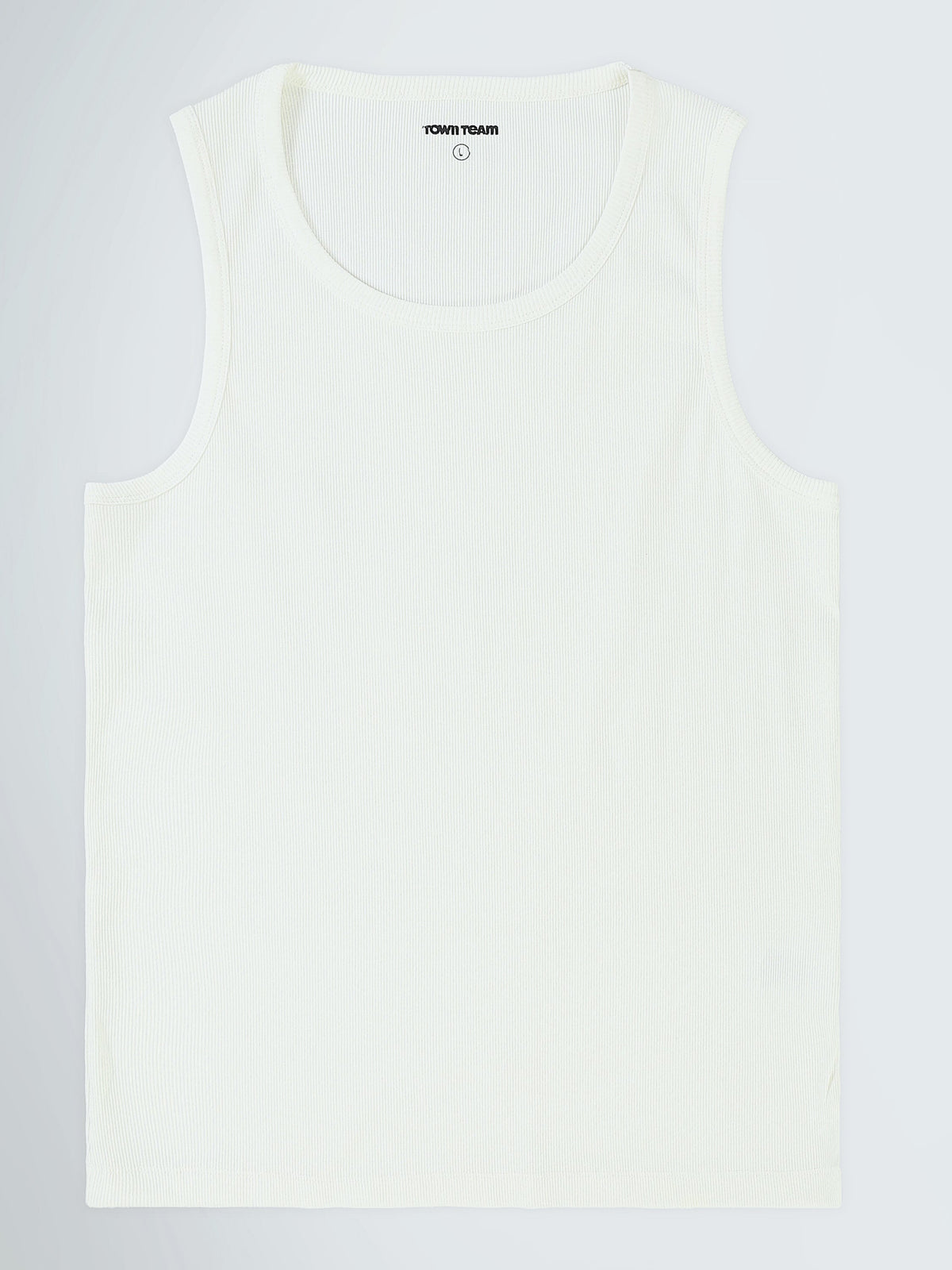 تيشيرت رجالي بدون أكمام مضلع بقصة Regular Fit - TNK26S20800001TM1