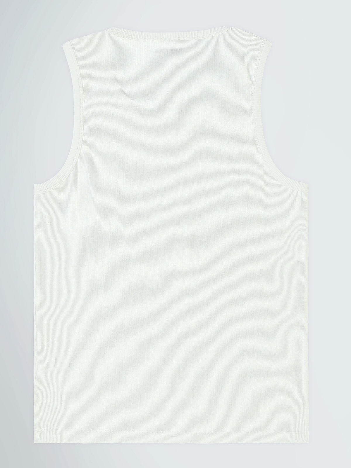 تيشيرت رجالي بدون أكمام مضلع بقصة Regular Fit - TNK26S20800001TM1