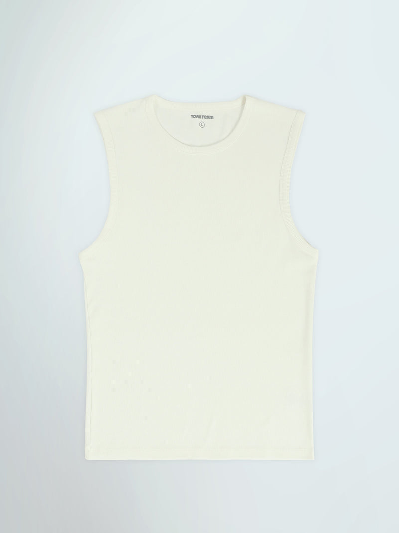 تيشيرت رجالي بدون أكمام بقصة Regular Fit وياقة دائرية - TNK26S20800002TM1