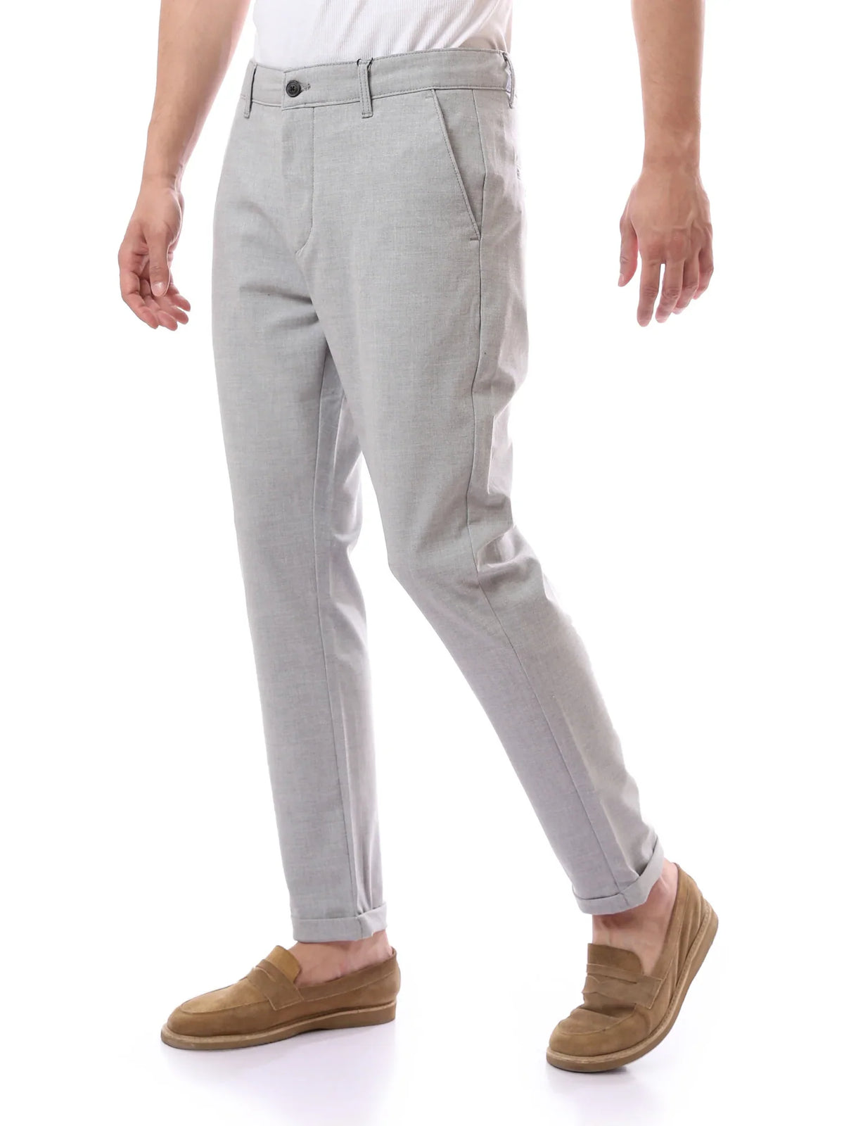 Pantalon Homme Coupe Ajustée à Pinces – Style Chic Moderne - TRO22SFGA23575TM1
