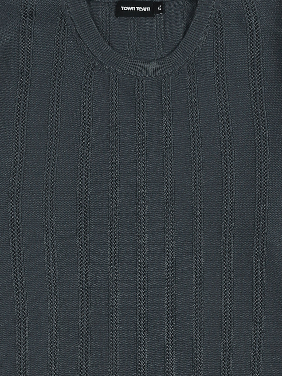 T-Shirt Homme en Maille Texturée à Rayures Verticales - TSH26S20000010TM1