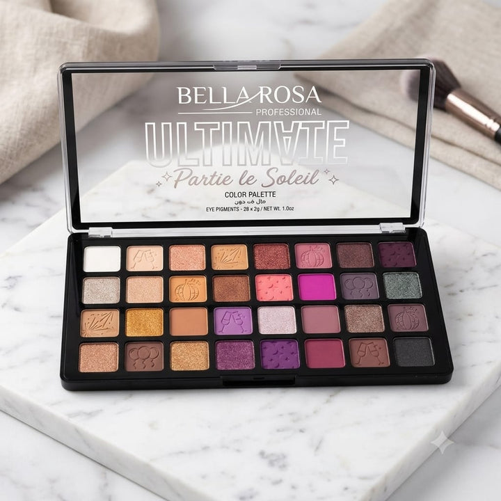 باليت ظلال العيون Bella Rosa احترافية بـ 32 لونًا