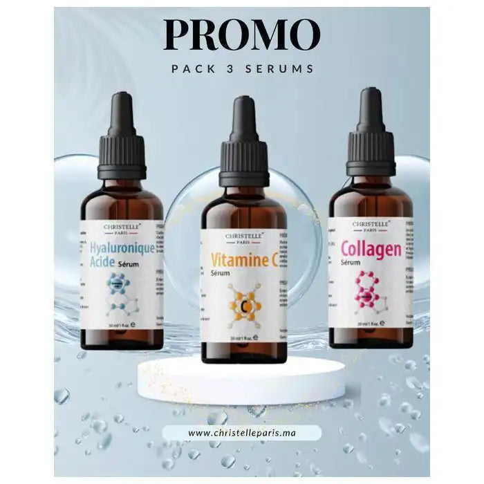 UN SYSTÈME COMPLET POUR LE SOIN DU VISAGE 30ML de chaque flacon