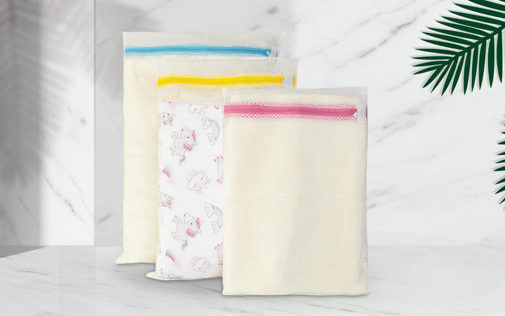 Set de 3 sacs de lavage avec fermeture éclair – 40x60 / 35x50 / 30x40 cm