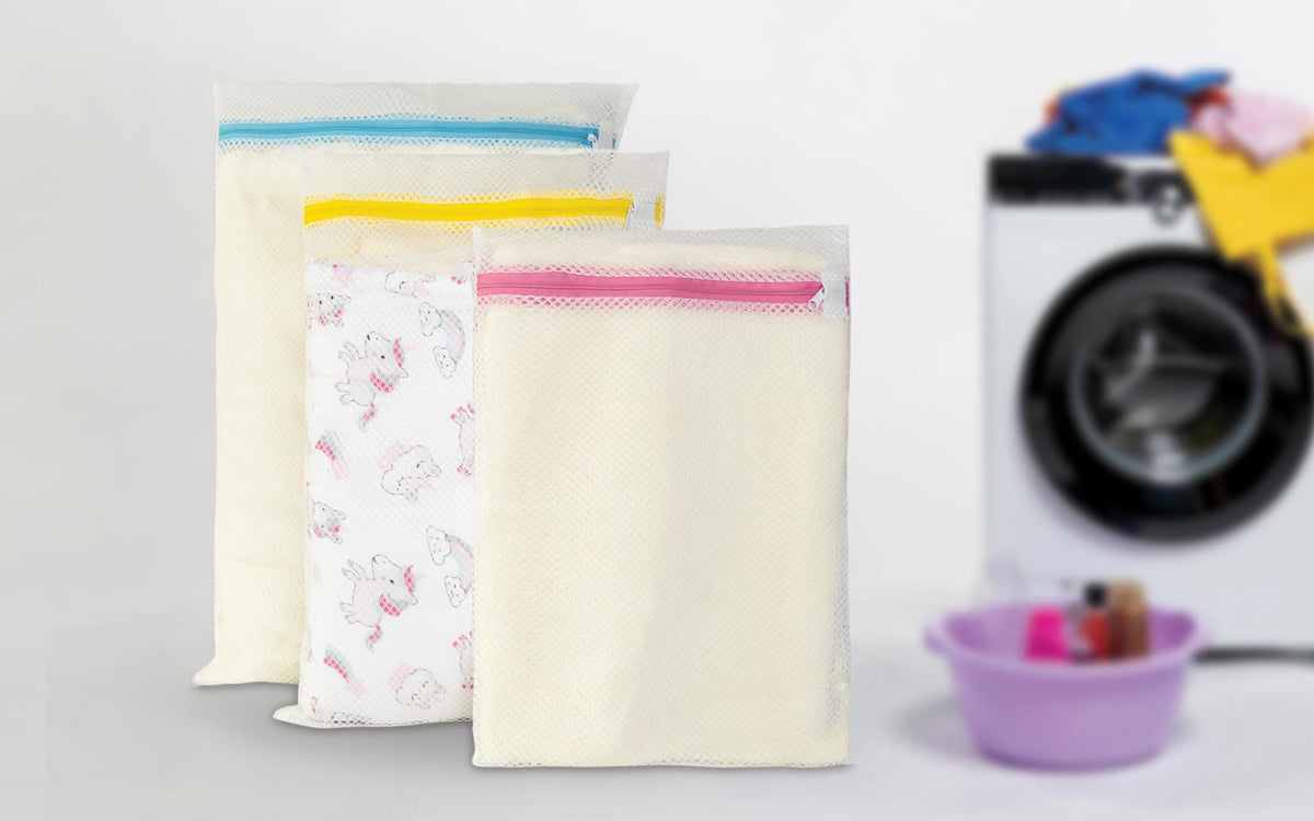 Set de 3 sacs de lavage avec fermeture éclair – 40x60 / 35x50 / 30x40 cm