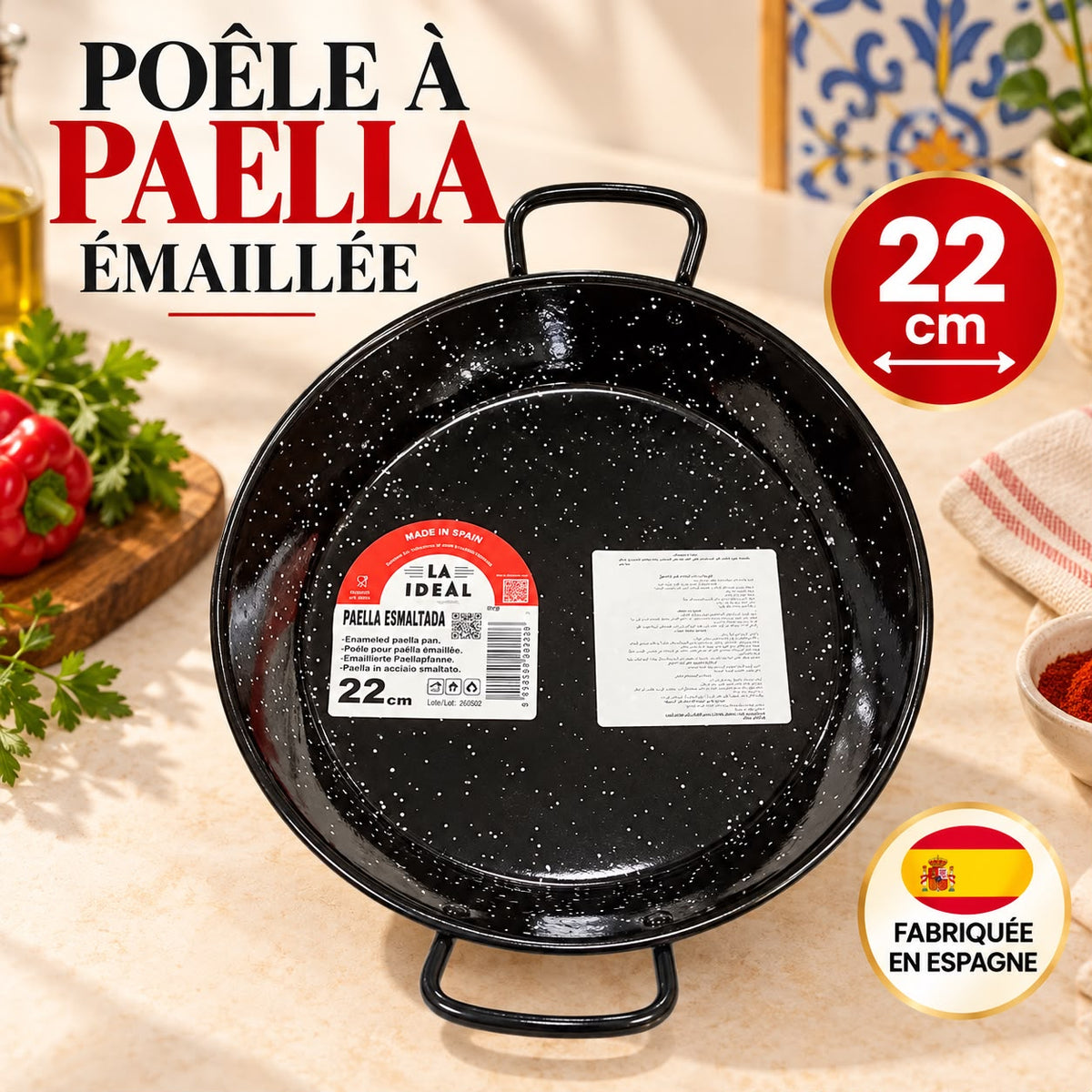 POELLE PAELLA 22CM