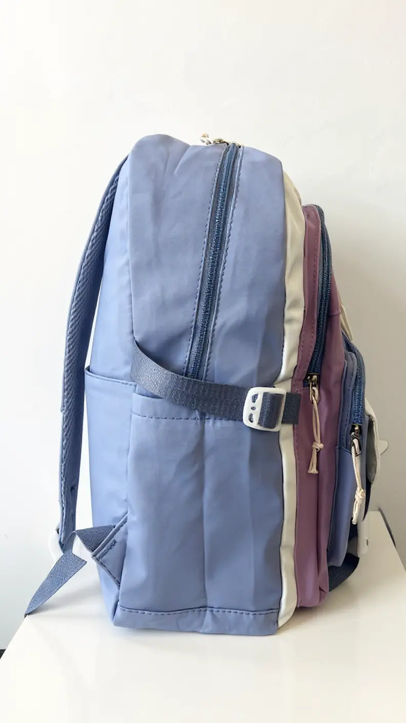 Sac à dos scolaire pour filles en couleurs pastel – à multiples poches Pour Elle
