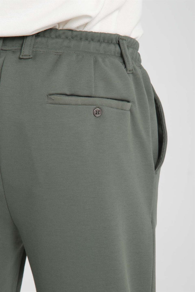 Pantalon Homme Akira en Maille Piqué Stretch