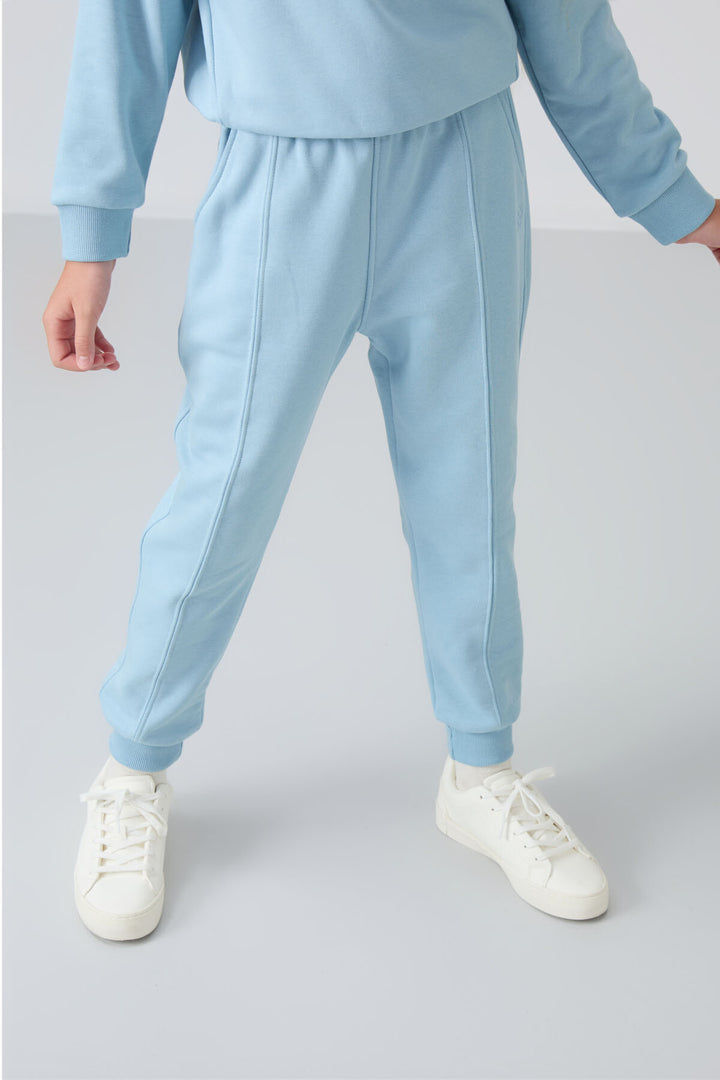 Ensemble Jogging Fille Brodé en Coton Mélangé – Confort & Style