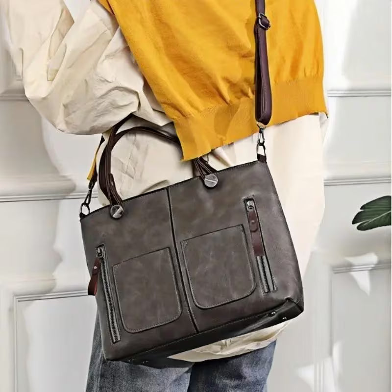 Sac à Main Femme Retro en Cuir PU – Sac Bandoulière Classique