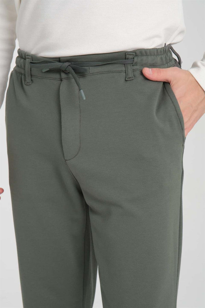 Pantalon Homme Akira en Maille Piqué Stretch