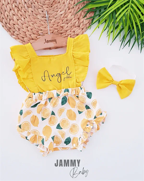 Ensemble bébé fille 3 pièces – Blouse, short et bandeau - Justyol