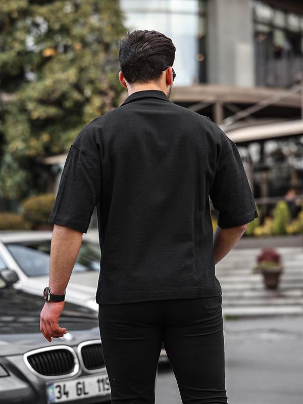 Chemise Homme Premium à Col Cubain Manches Courtes