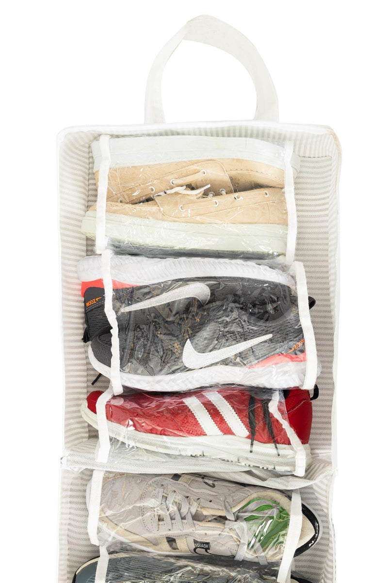 Organiseur à chaussures – Housse de rangement avec poignée (35 × 22 × 40 cm)