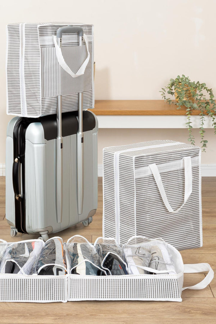 Organiseur à chaussures – Housse de rangement avec poignée (35 × 22 × 40 cm)