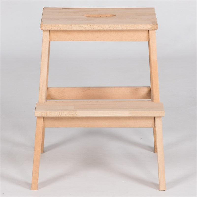 TABOURET EN BOIS A MARCHEPIED