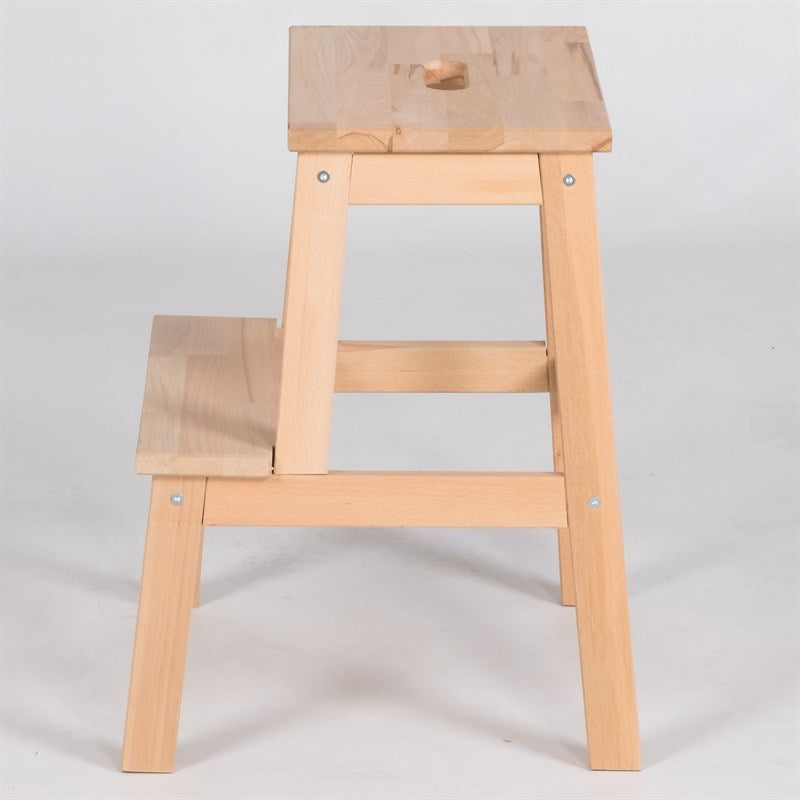 TABOURET EN BOIS A MARCHEPIED