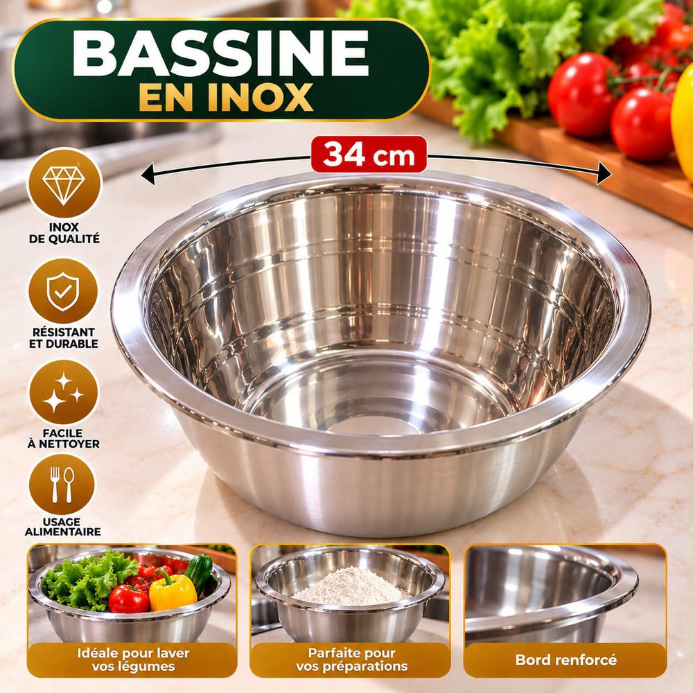 BASSINE INOX 34