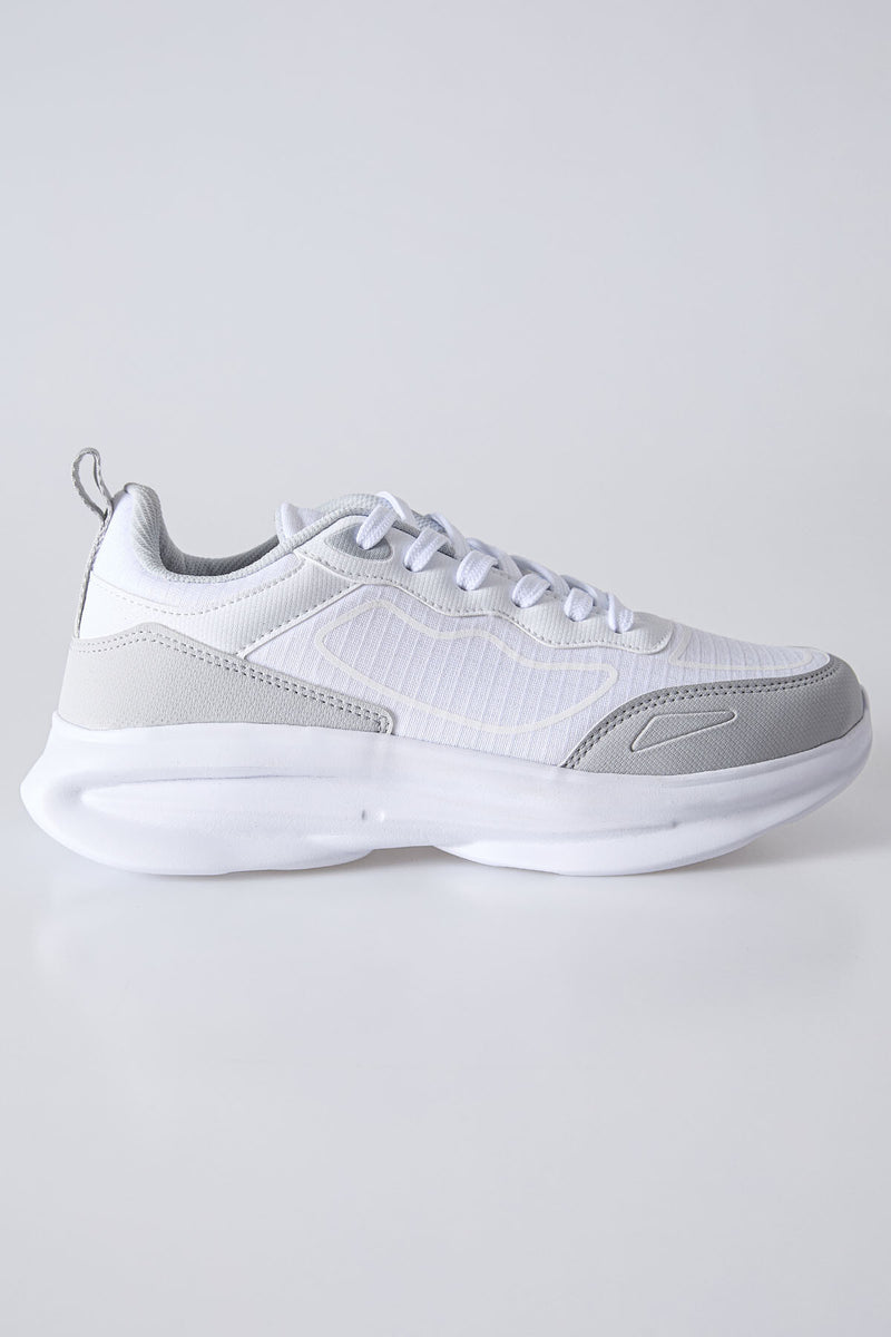 Baskets Sportives à Lacets pour Homme - Semelle Épaisse, Détails en Mesh