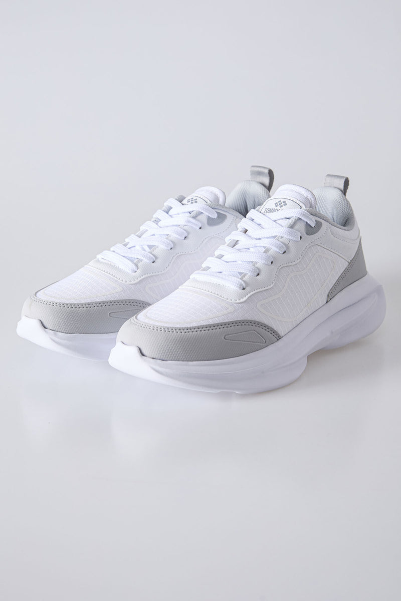 Baskets Sportives à Lacets pour Homme - Semelle Épaisse, Détails en Mesh