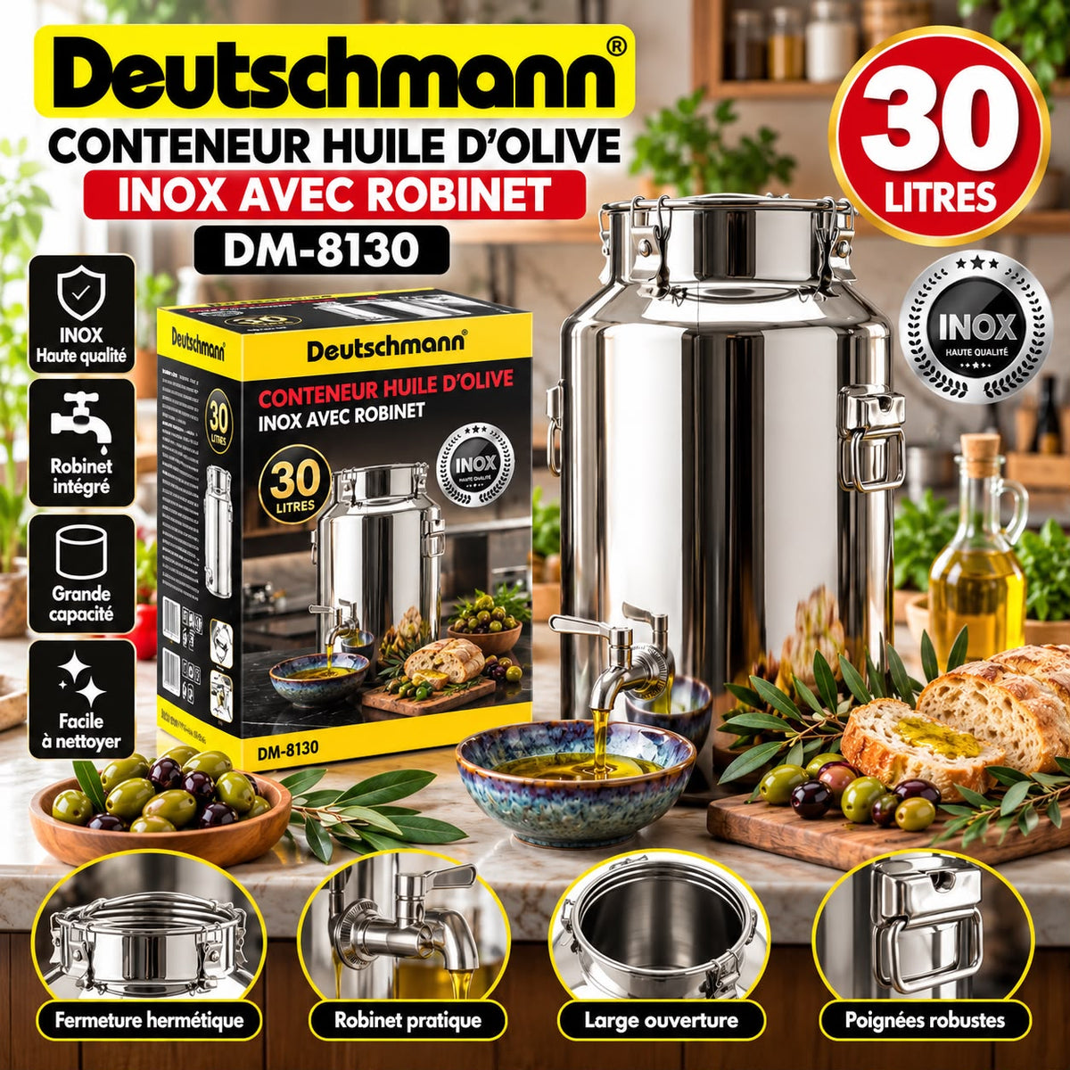 CITERNE A HUILE 30L DEUTCHMAN