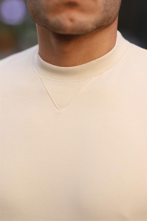 Sweatshirt Homme Basic Coupe Ajustée en Coton Mélangé