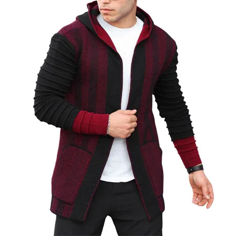 Poncho cardigan à manches décorées pour homme - Justyol