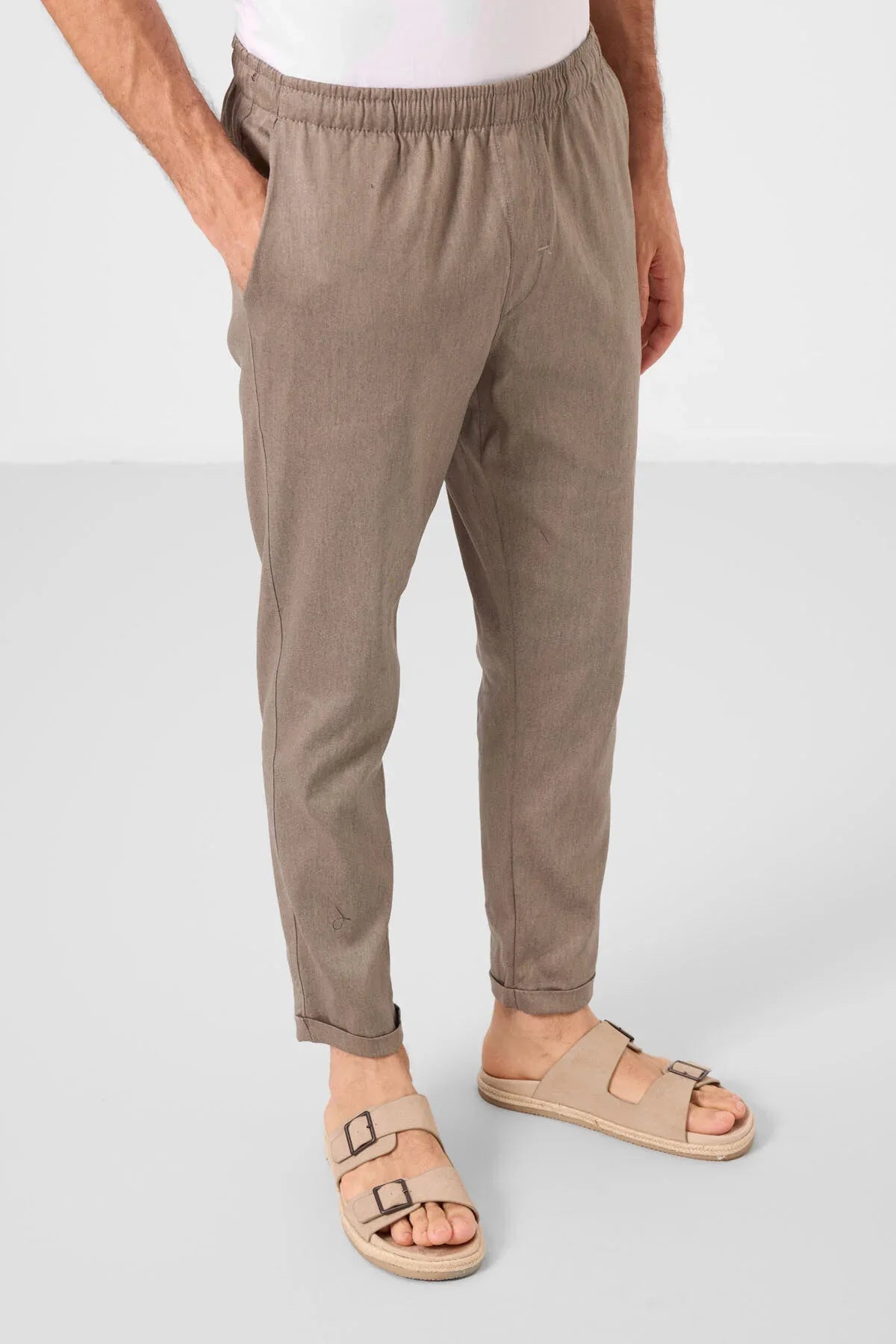 pantalon chino homme léger extensible coupe standard- 82178 - Justyol