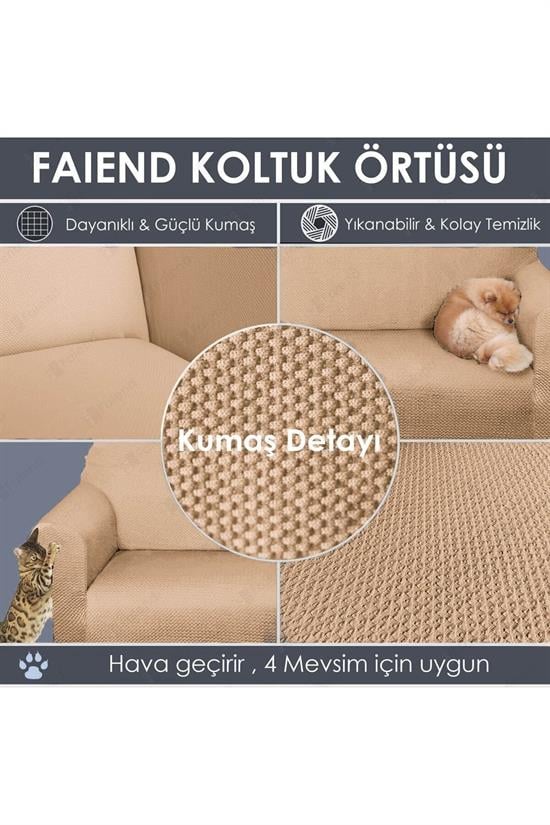 Chester Housse Extensible pour Canapé 3 Places