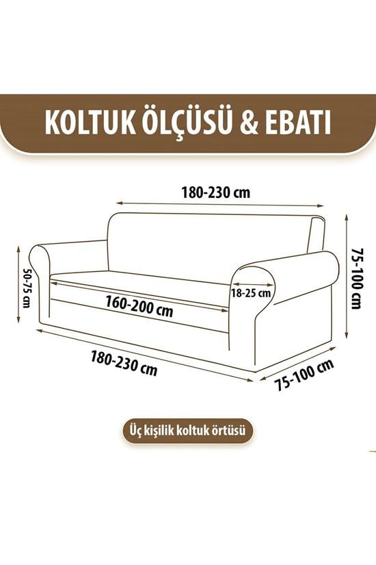 Chester Housse Extensible pour Canapé 3 Places