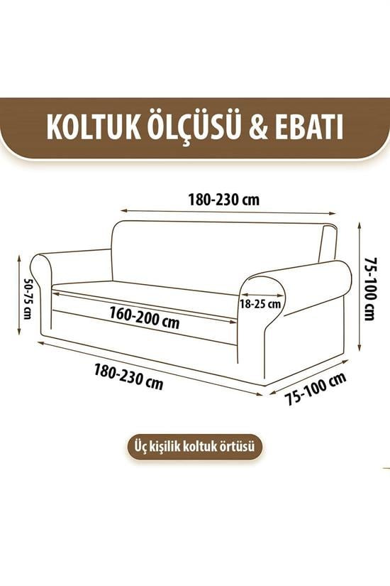 Chester Housse Extensible pour Canapé 3 Places