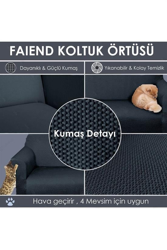 Chester Housse Extensible pour Canapé 3 Places
