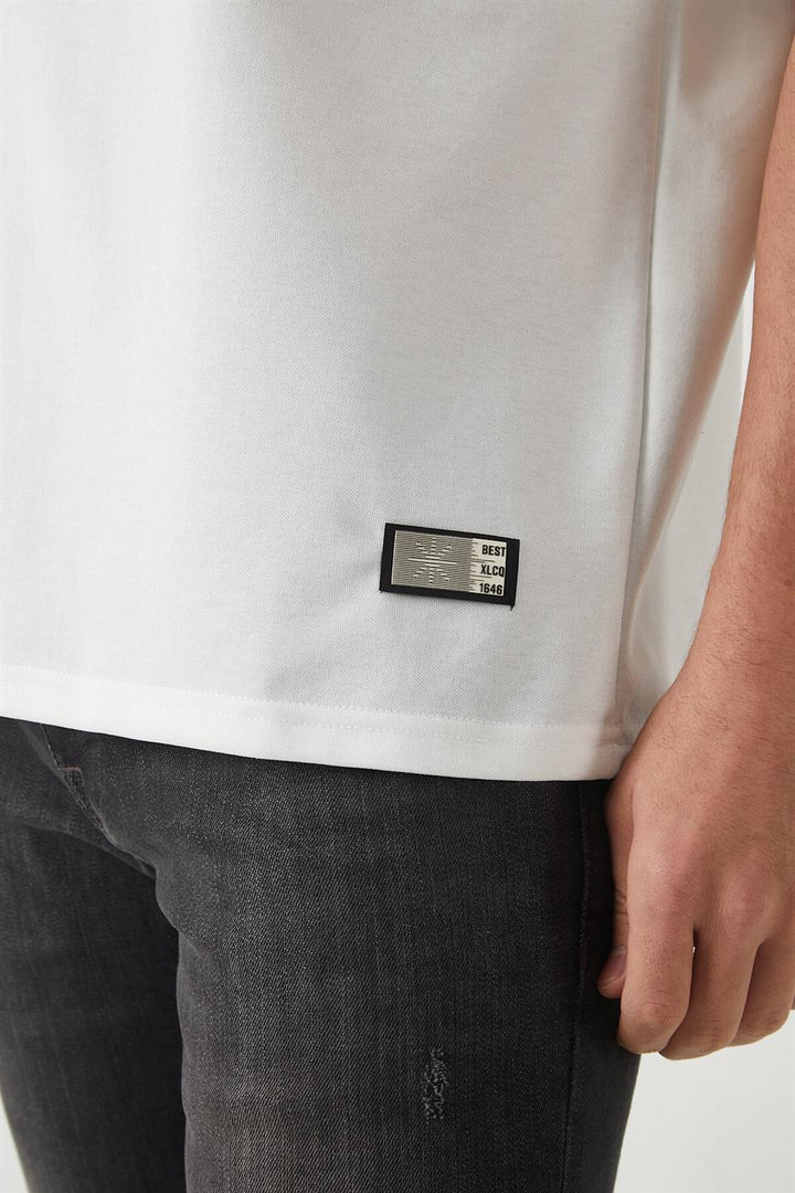 T-Shirt Homme Oversize à Empiècements Modernes