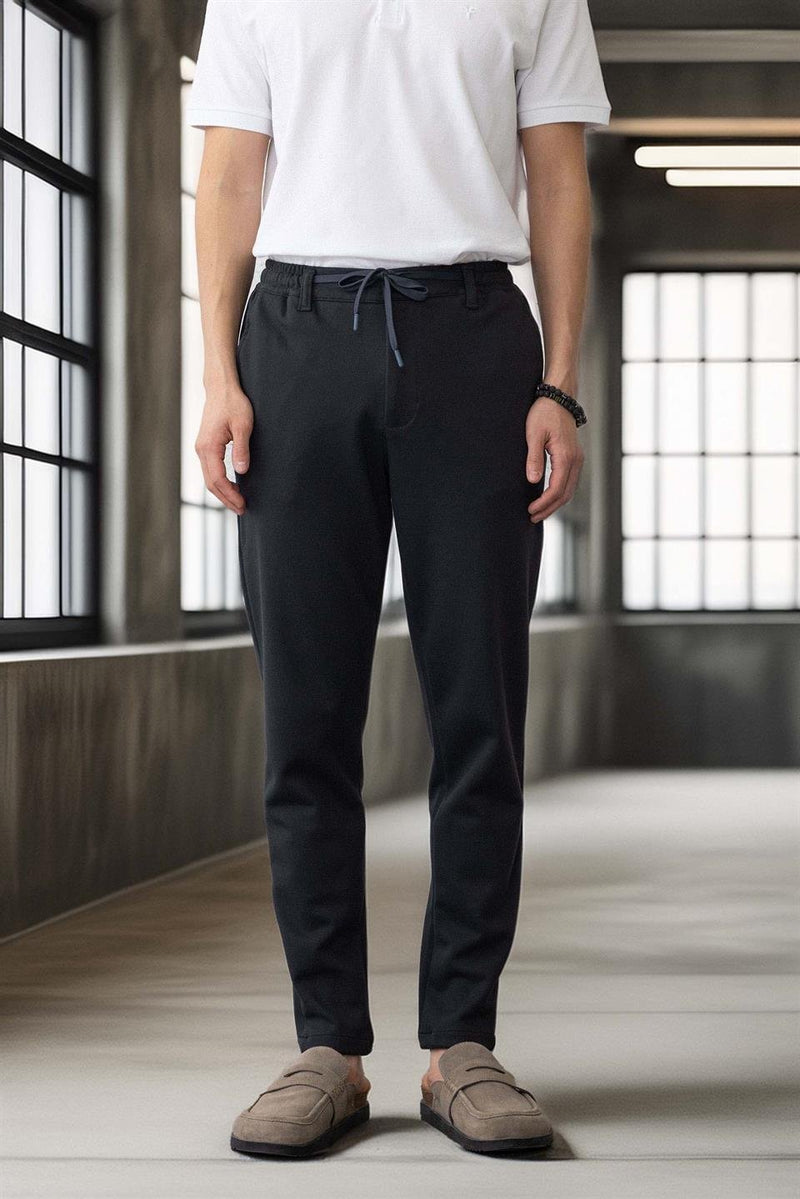 Pantalon Homme Akira en Maille Piqué Stretch