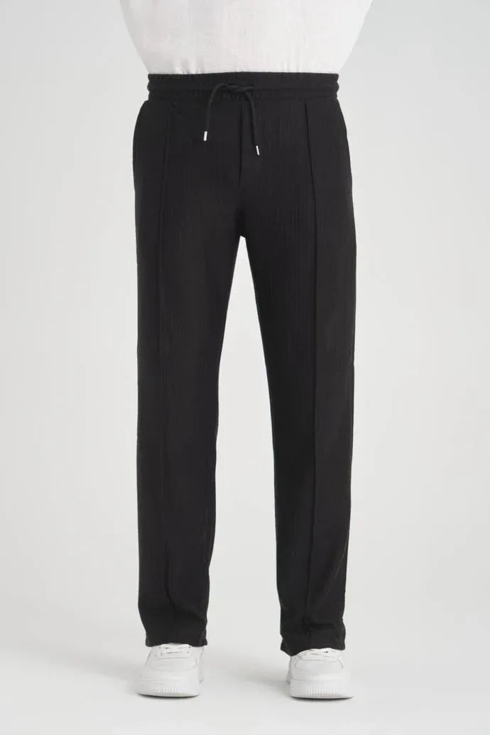 Pantalon homme baggy en coton à taille élastique - Justyol